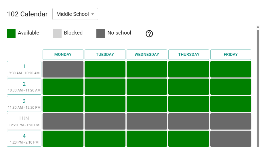 Add Classroom Constraints