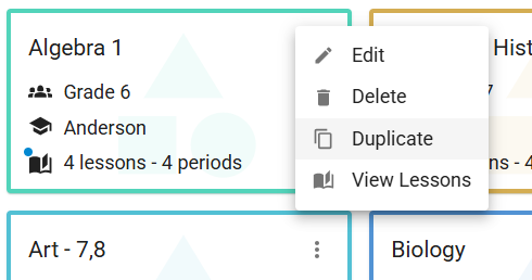 Duplicate on Grid View